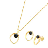 CONJUNTO DESIGN ELEGANTE DOURADO
